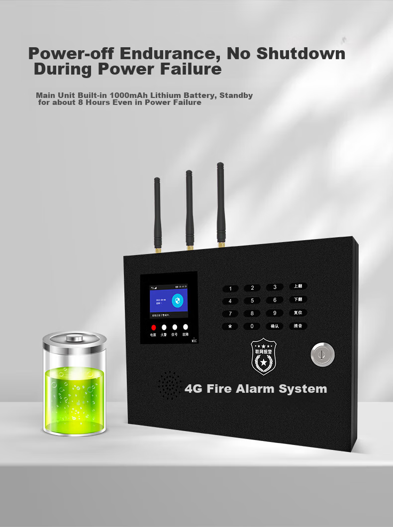 PGST Smoke Alarm, Fire Detector, 3C Certified Fire Safety Device, Fire Protection System, Main Unit + 5 Alarms 4