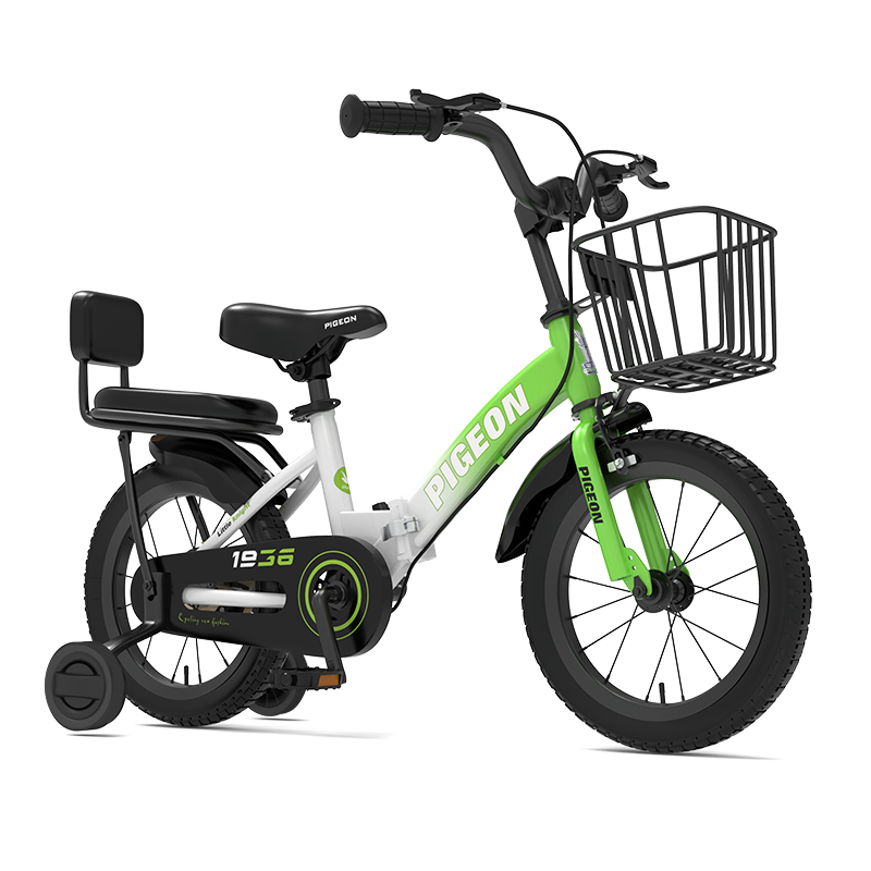 FG FLYING PIGEON Children's Bicycle, Boys And Girls Bike, Kids' Bike, Elementary School Student Bike, Baby Folding Bike, Bicycle, Green, 16 Inches