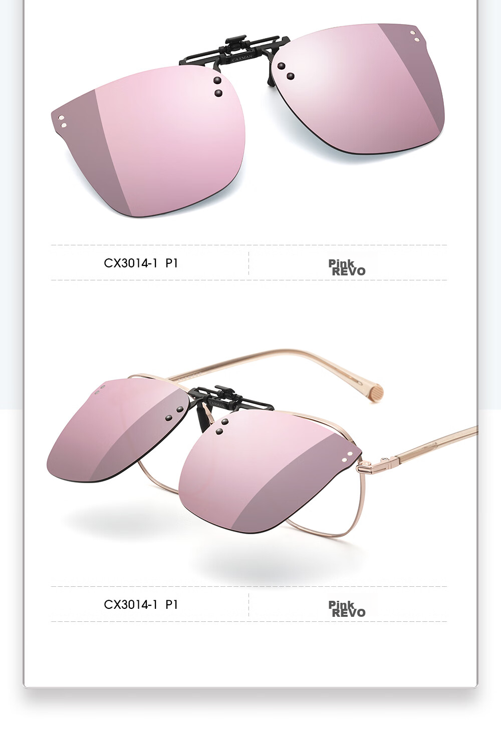 CAXMAN Children's Myopia Sunglasses Clip-On Style for Boys And Girls, Polarized Myopic Sunglasses, UV Protection And Sun Protection Glasses 16