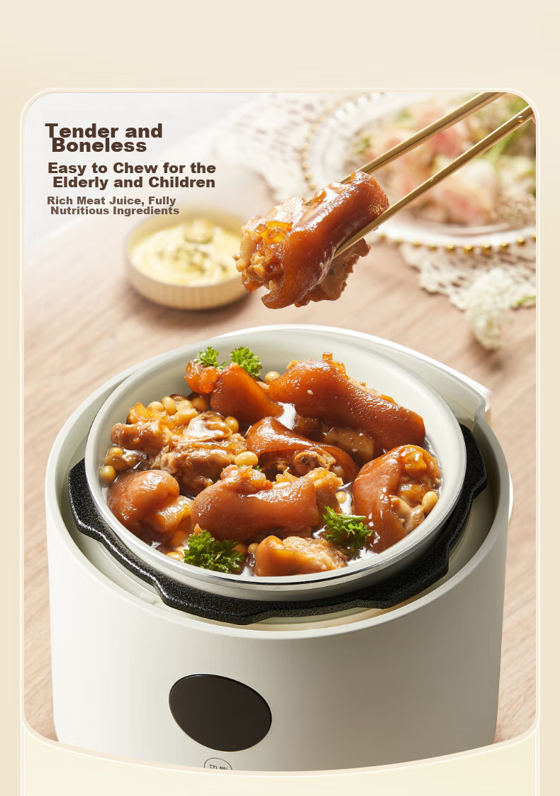 Bear Electric Pressure Cooker for 4-5 People, Large Capacity Dual Inner Pot Multi-Function High Pressure Cooker, Home Smart Soup Stewing Rice Cooker 4L YLB-C40W5 9