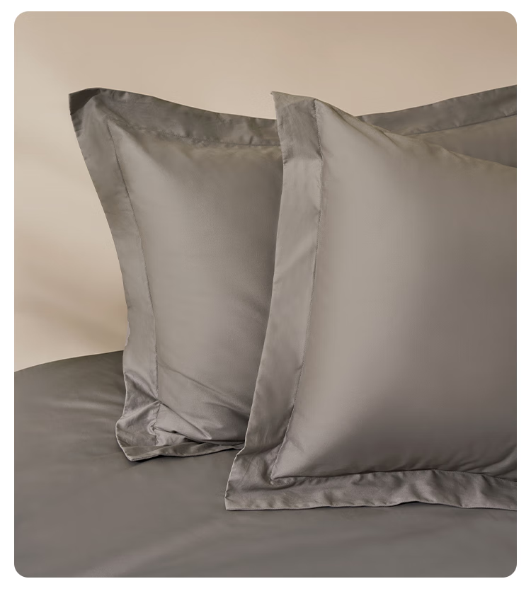 JD Original Italian Ceramic-Grind Four-Piece Bedding Set, 100-Count Long-Staple Cotton, Thick Brushed Fabric, Class A Pure Cotton, Winter Warmth, Bed Sheet Duvet Cover Pillowcases, Double Size 1.8m Dark Earth Gray 10