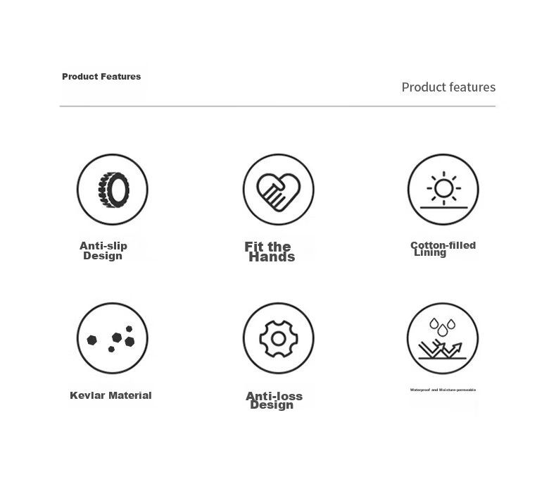 Flow Theory Full-Finger Kevlar Ski Gloves, Windproof, Waterproof, Warm, Wear-Resistant, Professional Single And Double Board Gloves 2