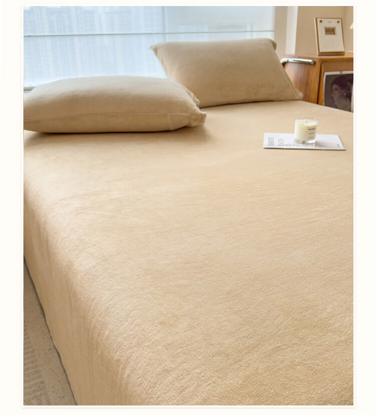 MINISO Milk Velvet Fleece Single Bed Sheet Winter Plush Blanket 160x230cm Dorm Single 1.2x2m Bed 8