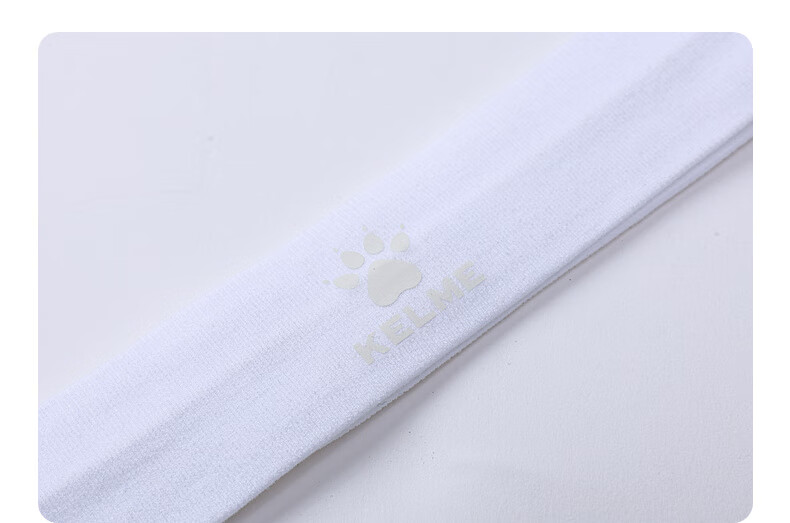 KELME Sports Sweatband Headband for Men And Women, Sweat-Absorbing Band for Basketball Running Anti-Sweat Headband Hair Tie White One Size Fits All 10