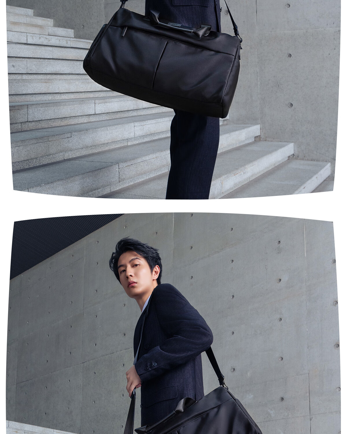 HLA Men's Travel Bag, Large Capacity Handheld Crossbody Shoulder Bag, Business Luggage Bag with Wet And Dry Separation, 25L 8