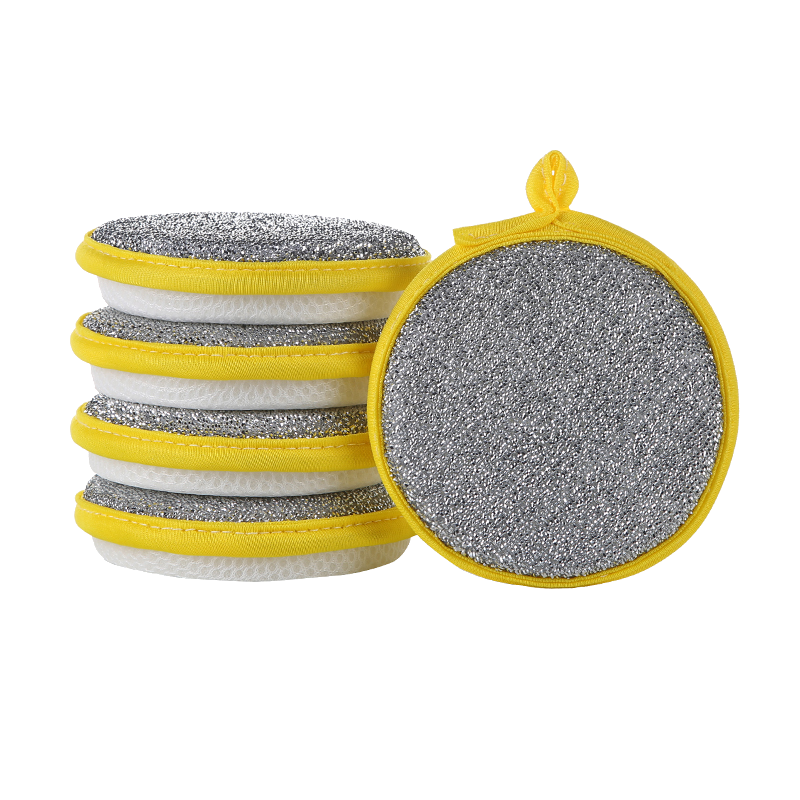 MISHIGUANG Dishwashing Sponge 12x12cm 10pcs Kitchen Scrubbing Pads Double-Sided Cleaning Magic Eraser Cloth