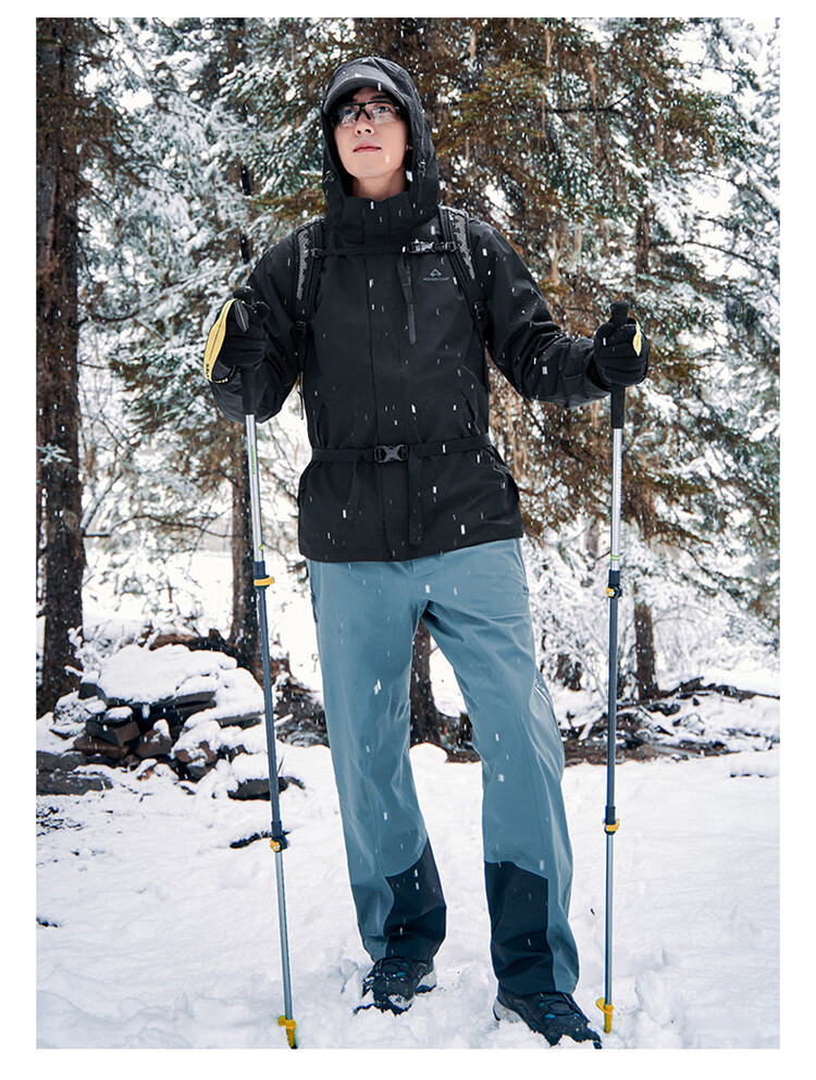Pioneer Camp Outdoor Hardshell Jacket for Men, Autumn Windproof Waterproof Breathable Travel Hiking Mountaineering Wear-Resistant Coat 11