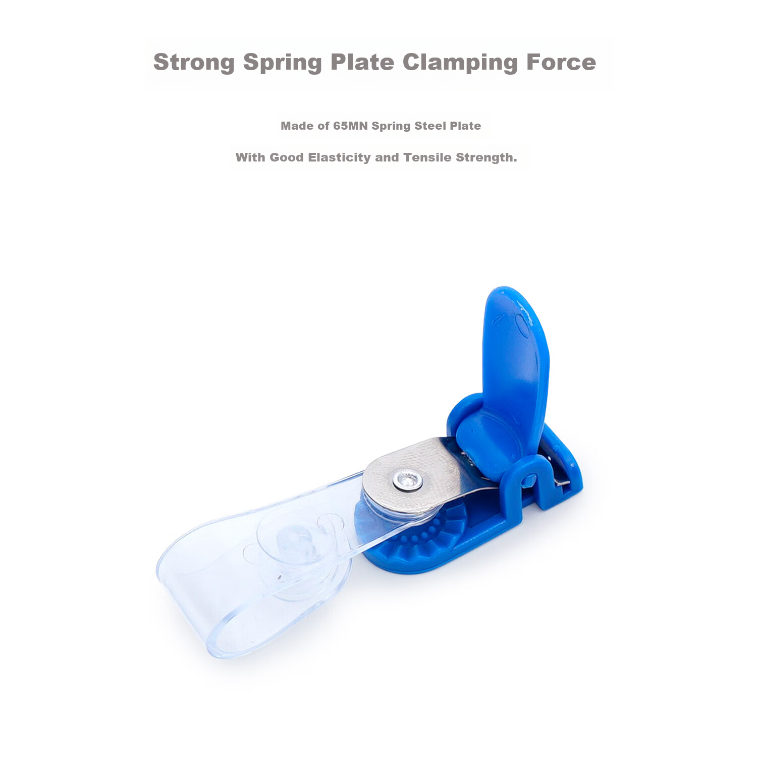 Weiji Flip-Open Plastic ID Holder, Blue, Securely Fastened, Suitable for Various IDs, Cards, Exhibition Passes, Work Permits, Employee Badges, Chest Cards, 10/Pack, 7002-BL/10 5