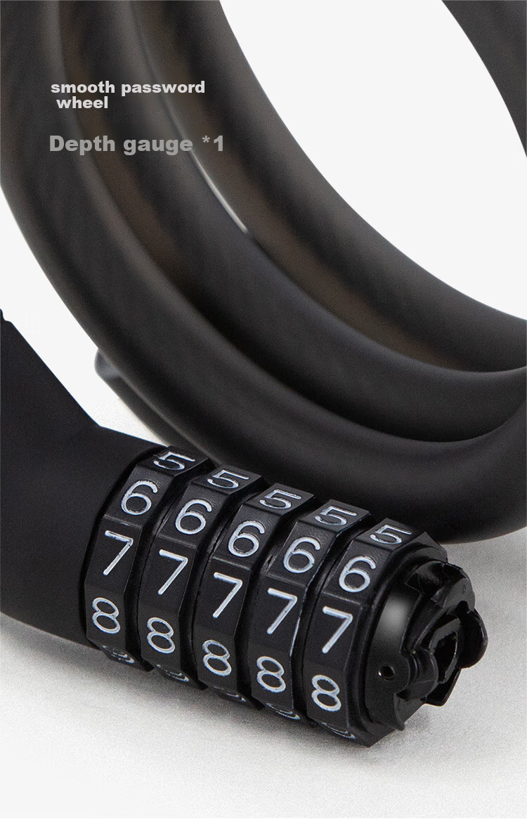 Ninebot Skateboard Scooter with Motion Sensor And Password Lock, Five-Digit Combination Lock, Steel Cable Anti-Theft Universal Lock 5