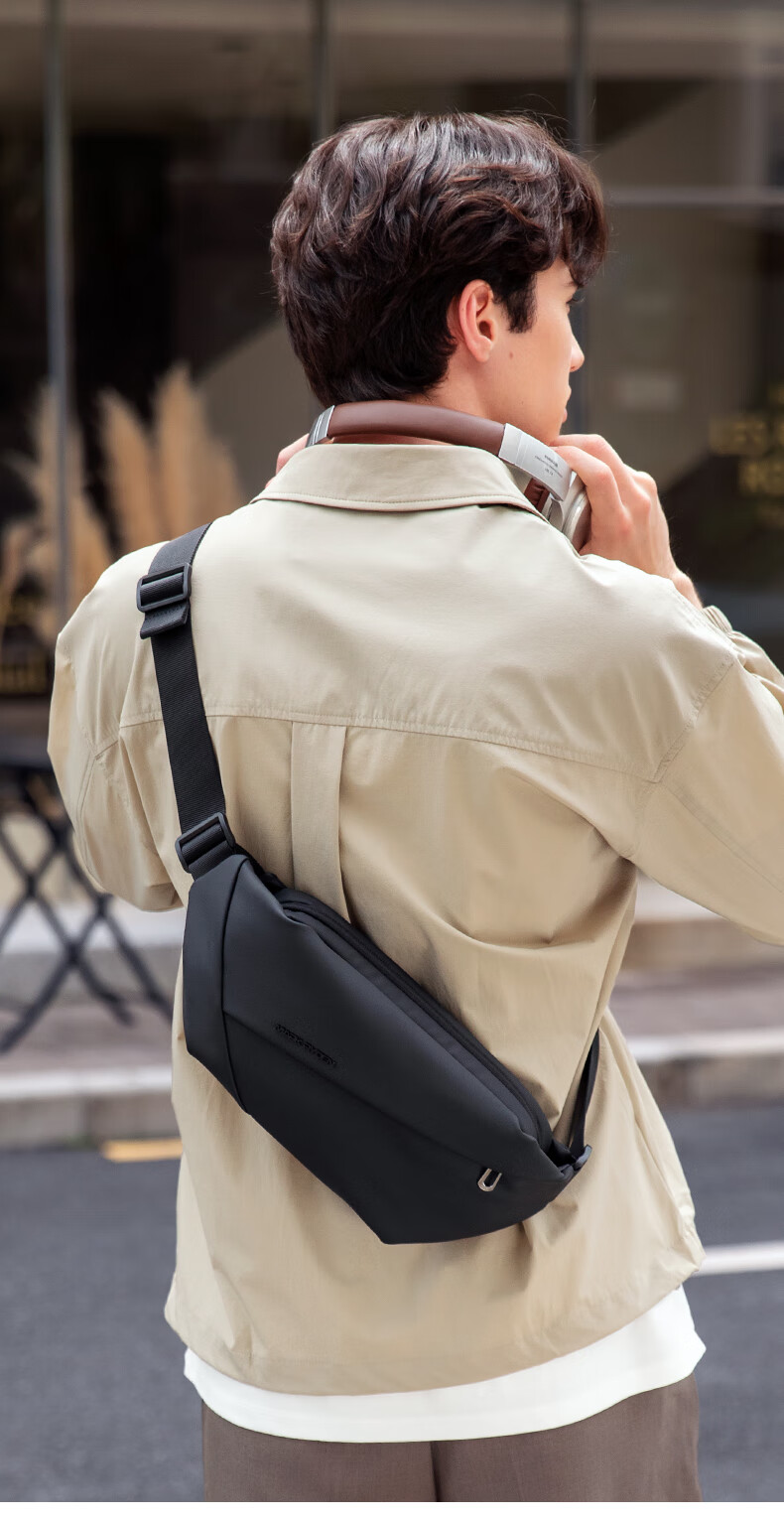 MARK RYDEN Men's Fashion Casual Crossbody Bag Magnetic Buckle Chest Bag Cycling Waist Bag Large Capacity Phone Bag MR512 6