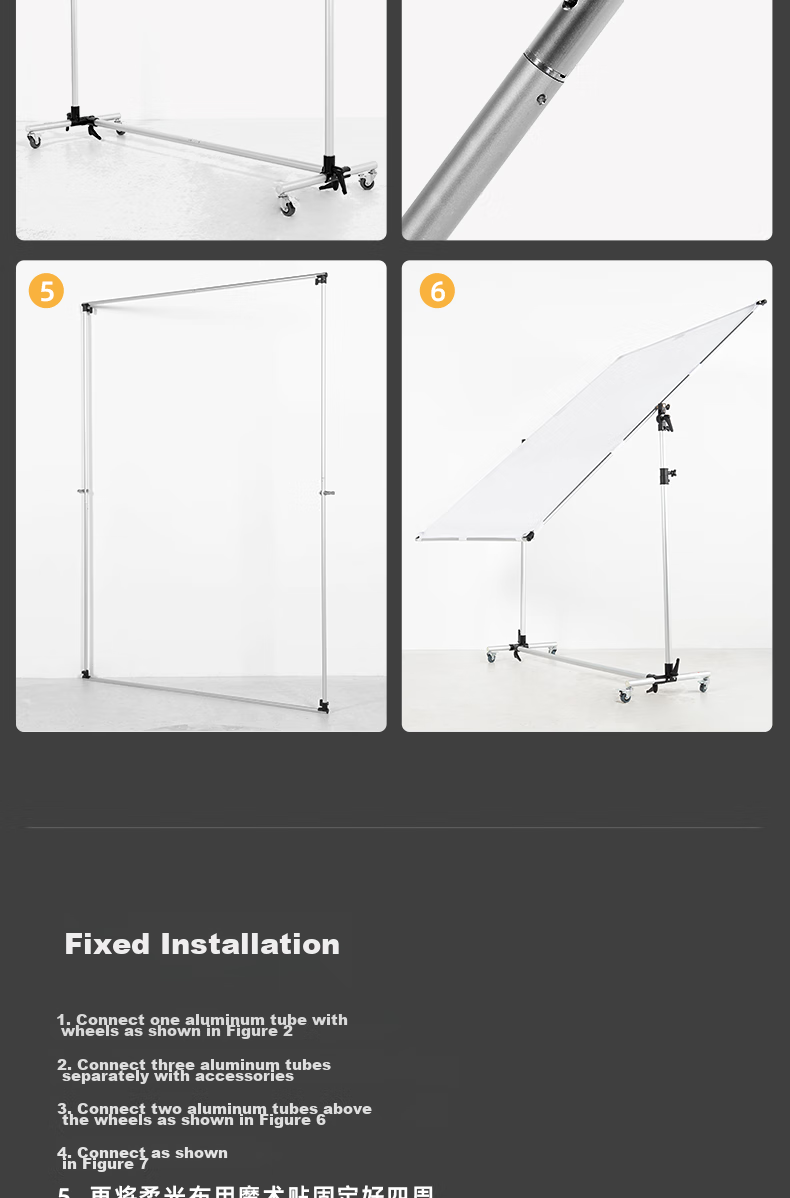 AMBITFUL Photography Flag Large Reversible Advertising Studio Video Shooting Softbox Light Blocker Prop Stand Softbox Paper Butter Paper Sulfuric Acid Paper Fixatio 18