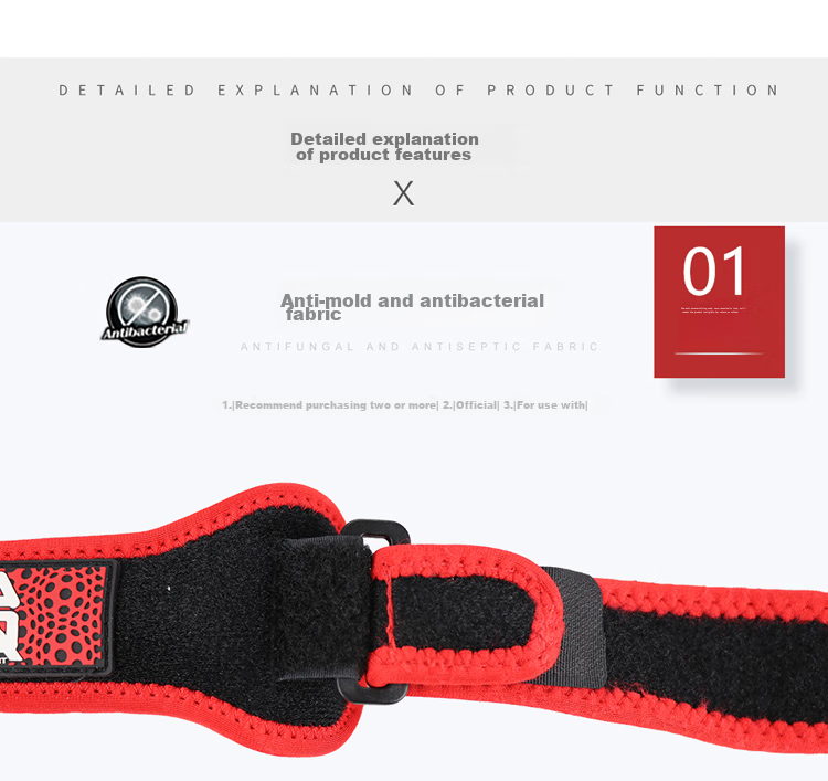 AQ Protective Knee Brace Patellar Tendon Support Band for Men And Women Basketball Badminton Sports Knee Guard 5051 Black 5