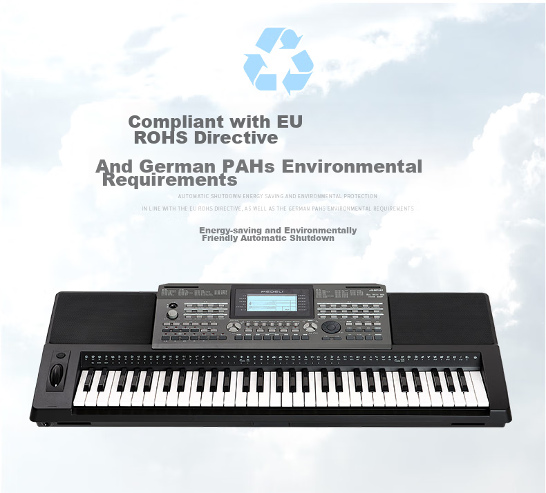 MEDELI MEDELI A850 Electronic Keyboard for Adults And Children, Smart 61-Key Digital Piano for Grading Exams And Performances 7