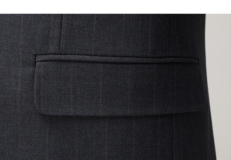 FIRS Wool Blend Men's Slim Fit Business Suit Formal Workwear Tuxedo 11