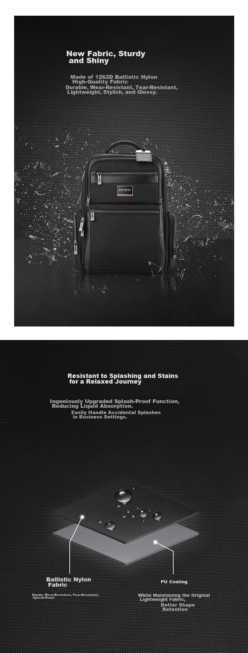 Xinxiuli Laptop Bag, Executive Briefcase, Men's Backpack, High-End Business Backpack for Men, Dark Gray HO0*38004 6