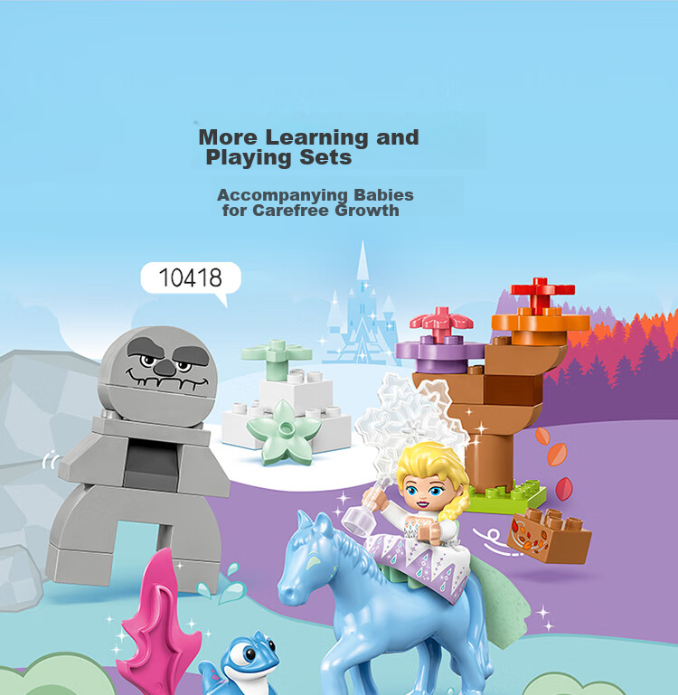 LEGO Building Blocks, 10418 Elsa's Forest Adventure, Toy for Boys And Girls, Children's Birthday Gift, Large Bricks 11