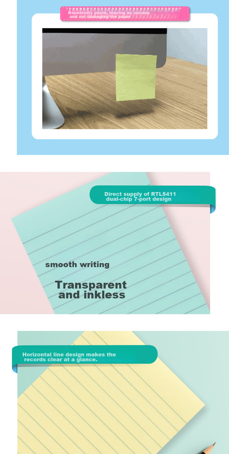 3M Sticky Notes, Memo Pads/Note Paper/Memo Pads/Notepad/Notebook, Office Supplies, School Stationery, Classic Series 660, Yellow Lined Notepad 2