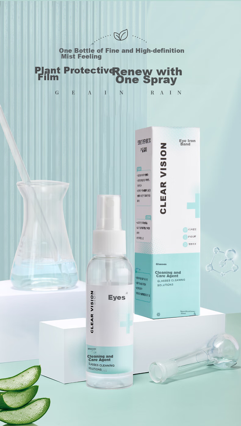 Yanjingbang Baodao Eyeglass Cleaning Solution, Lens Cleaner Spray for Glasses, Phones, Computer Screens, Eyeglass Lenses, 2 Bottles 1