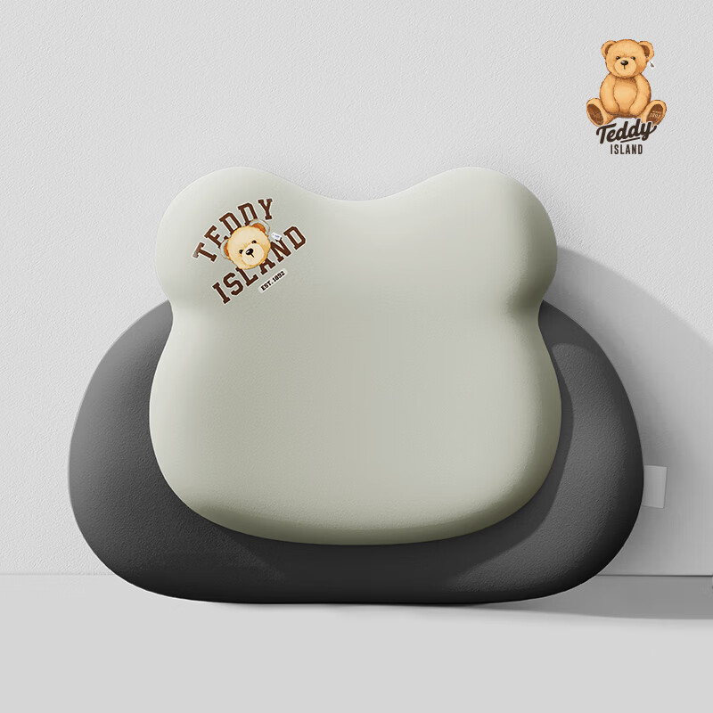 HELLOLEIBOO [Teddy Love Lan Collaboration], Car Lumbar Support Cushion, In-Car Seat Backrest Pad, Neck Pillow