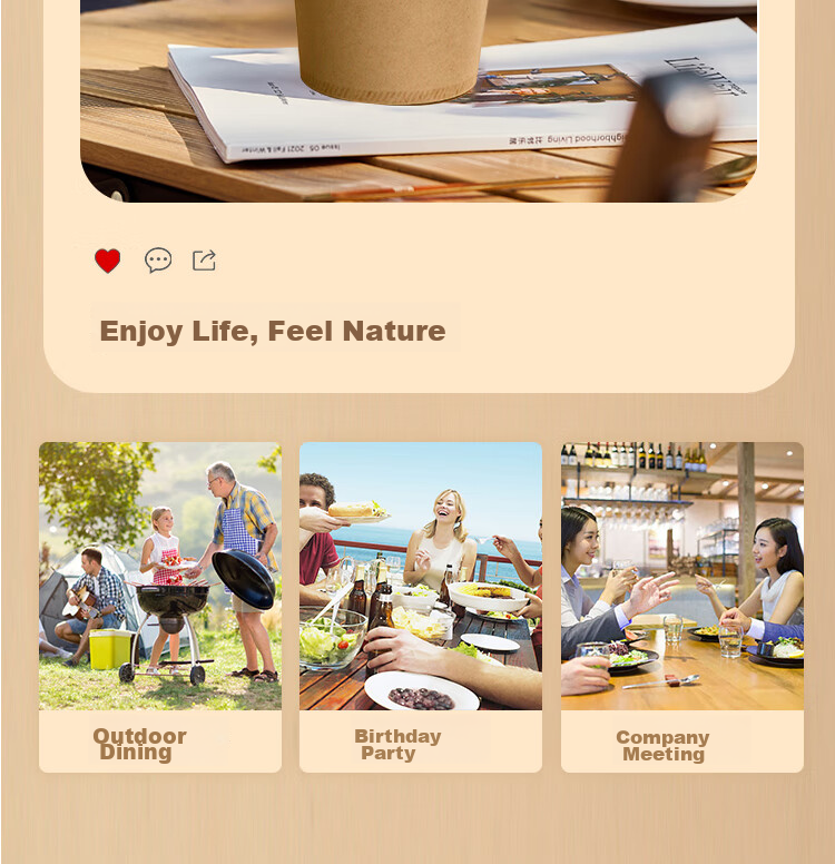 Lanziran Disposable Cups, 100-Pack, 245ml Paper Cups, Coffee Mugs, Natural Color without Printing, for Office, Business And Home Use 16