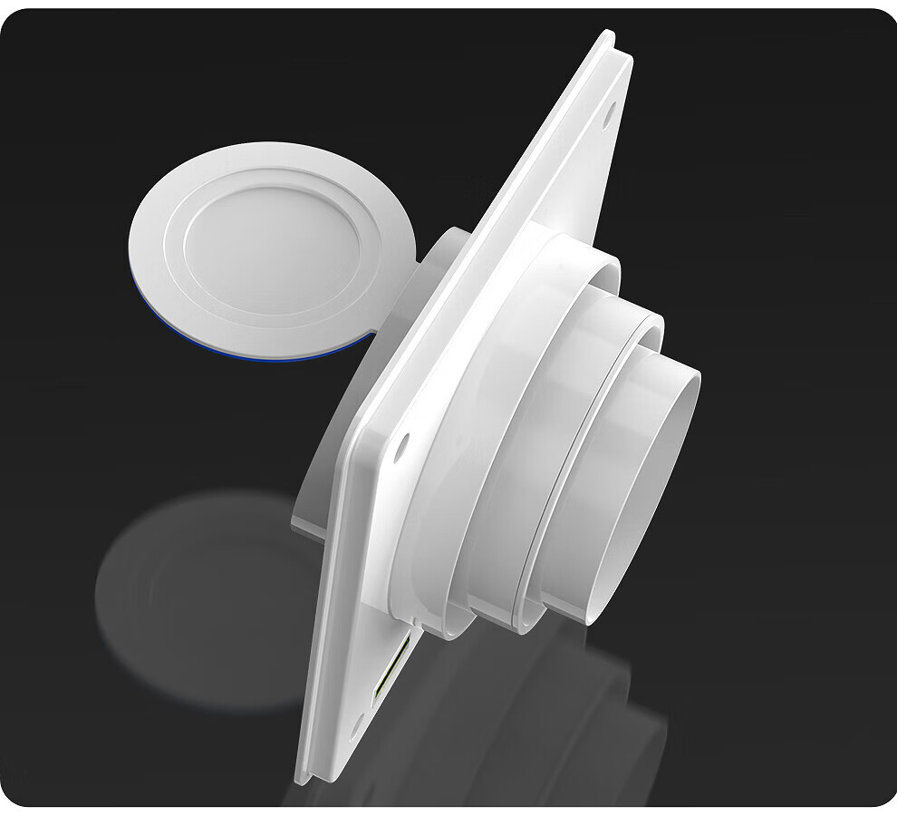 Haili Range Hood Check Valve, Bathroom Flue Kitchen Oil Smoke Dedicated One-Bathroom Two-Flue Range Hood Non-Return Valve Y12 24
