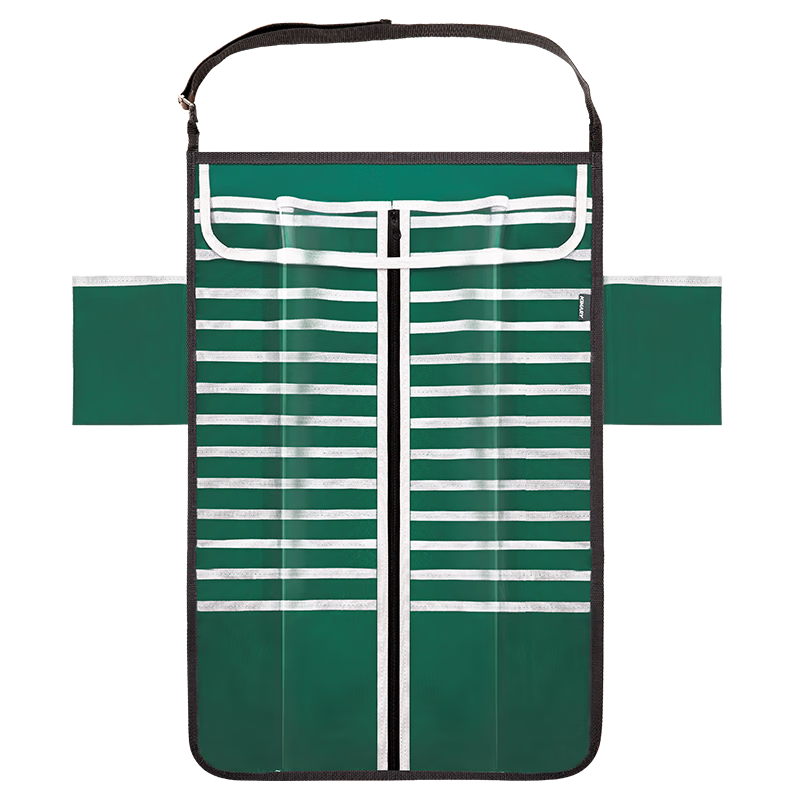 Jindeli 13-Tier 18-Slot Desk Hanging Book Bag Storage Bag Large Capacity Desk Side Storage Bag for Middle And High School Students Green DC1932