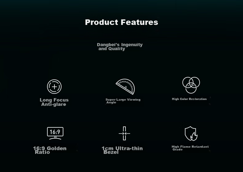Dangbei 100-Inch 16:9 Home Projector Remote Control Version Nano Photon Scree 3