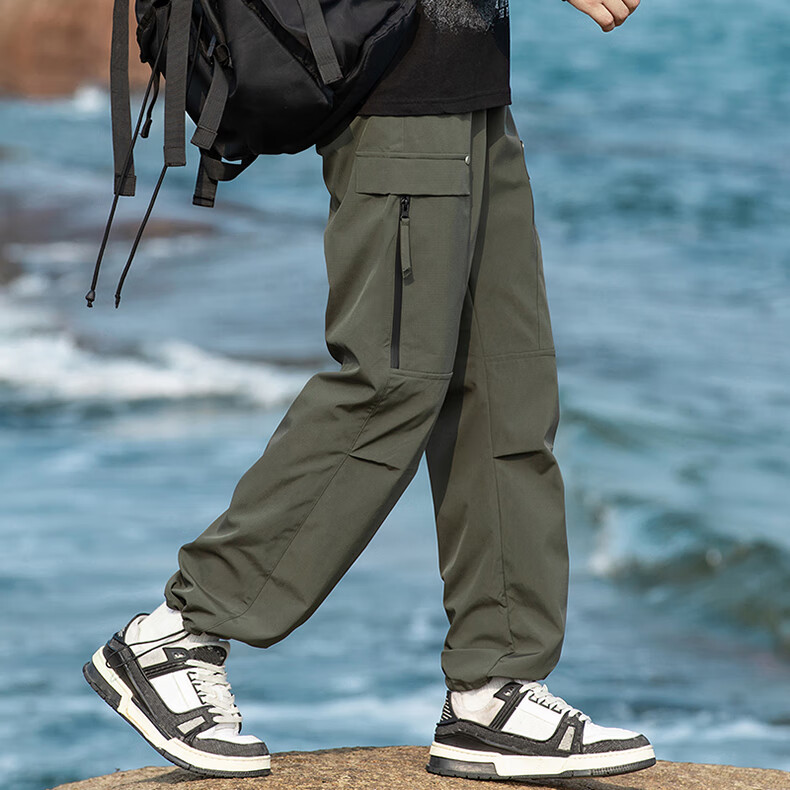Huili Men's Outdoor Tactical Pants, Breathable And Wear-Resistant Cargo Pants, Windproof And Waterproof Hiking Trousers for Me 17