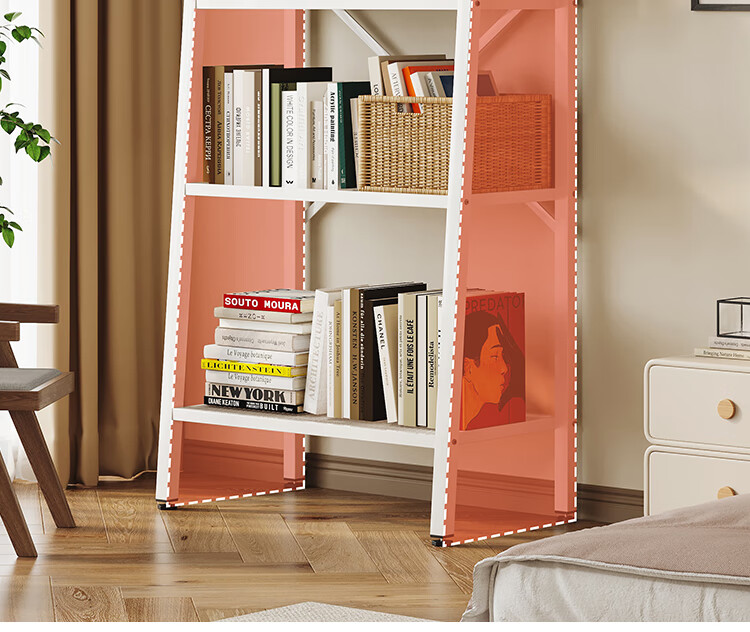 Yicainianhua Storage Rack, Bathroom Door-Back Shelf, Multi-Layer Floor-Standing Pegboard, Ultra-Thin Gap Bathroom Organizer Shelf, 6450WH 16