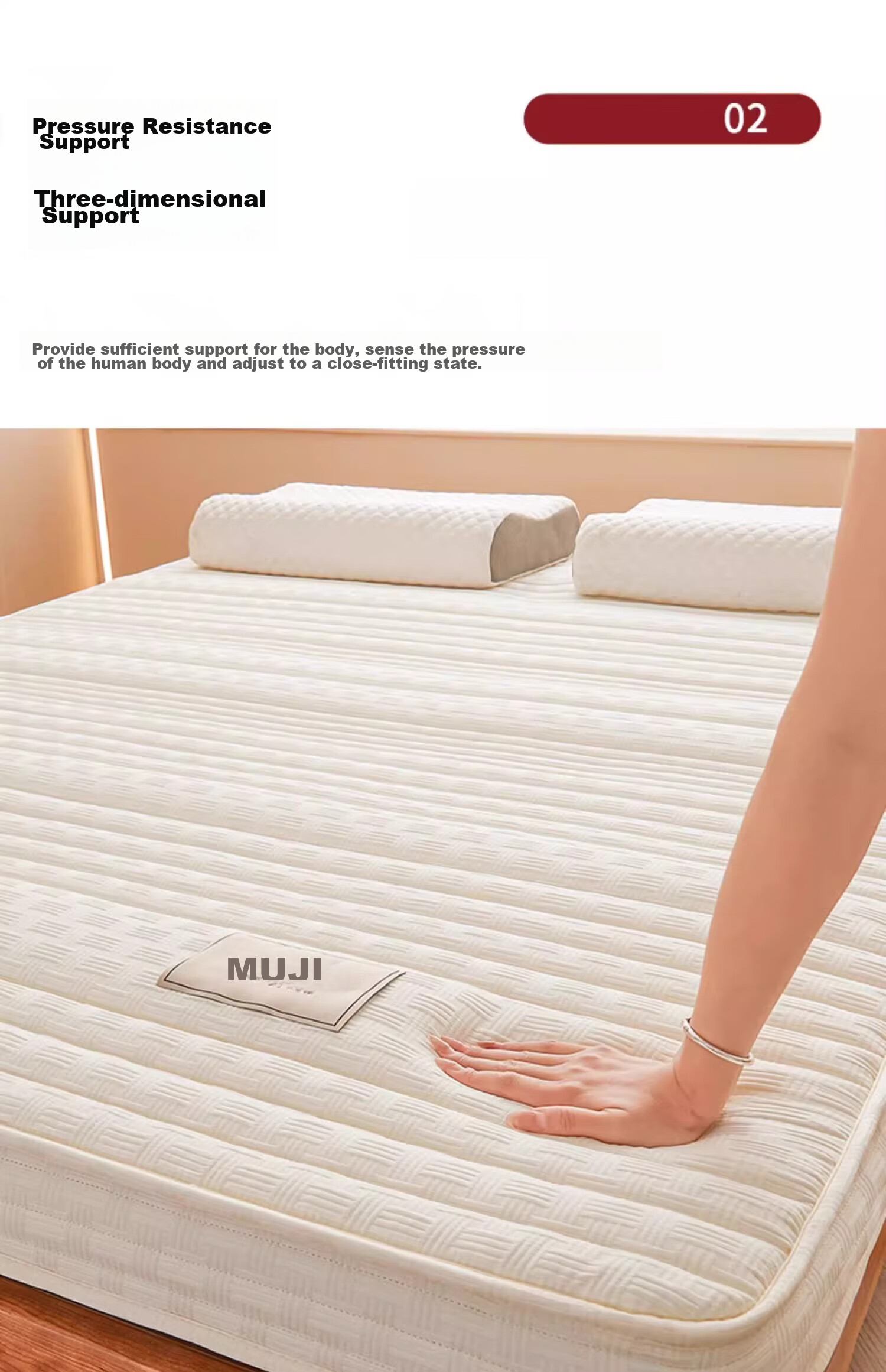 Wuyinliangpin Bed Mattress Cover, 150*200cm Foldable Mattress Pad for Home Use 7