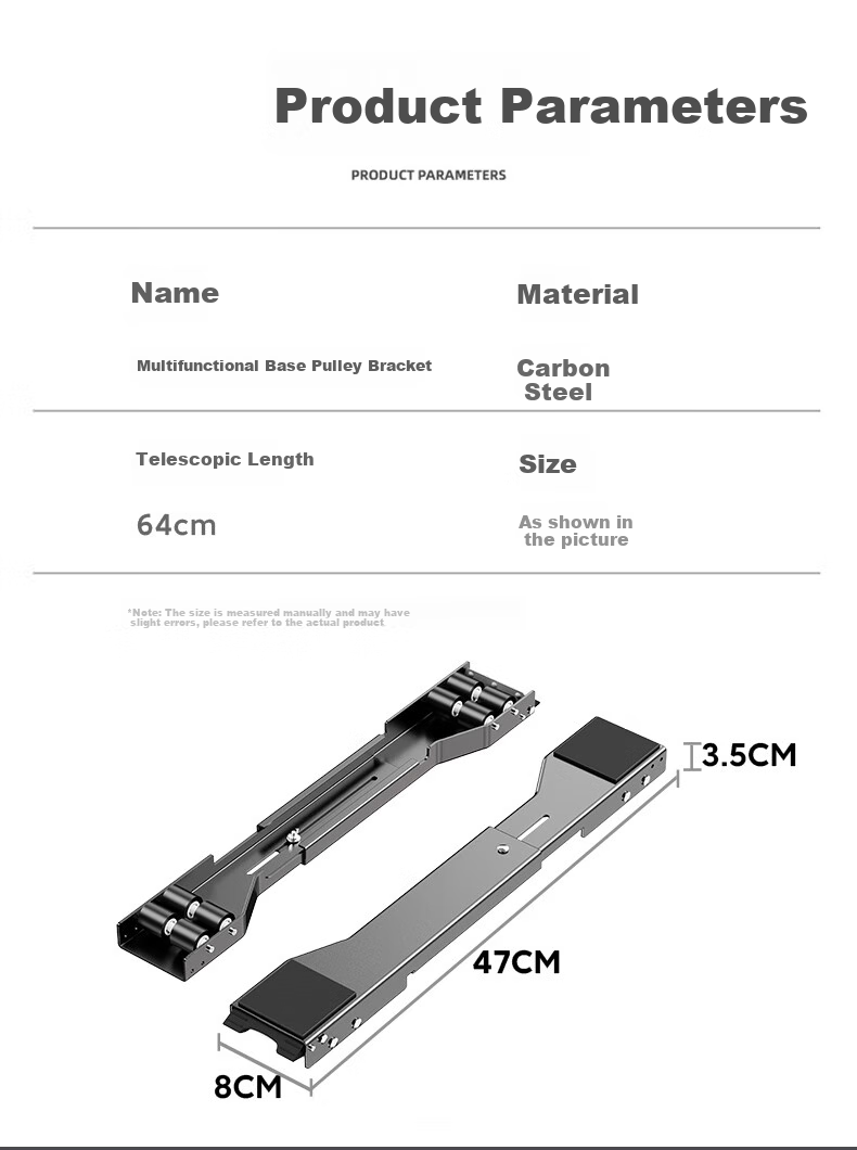 Muhouyingxiong Washing Machine Base, Fully Automatic Drum, Non-Slip And Anti-Vibration Foot Pads, Foot Stands, Height-Increasing, Refrigerator Movable Universal Wheels, Raised Support Frame, Tray 11