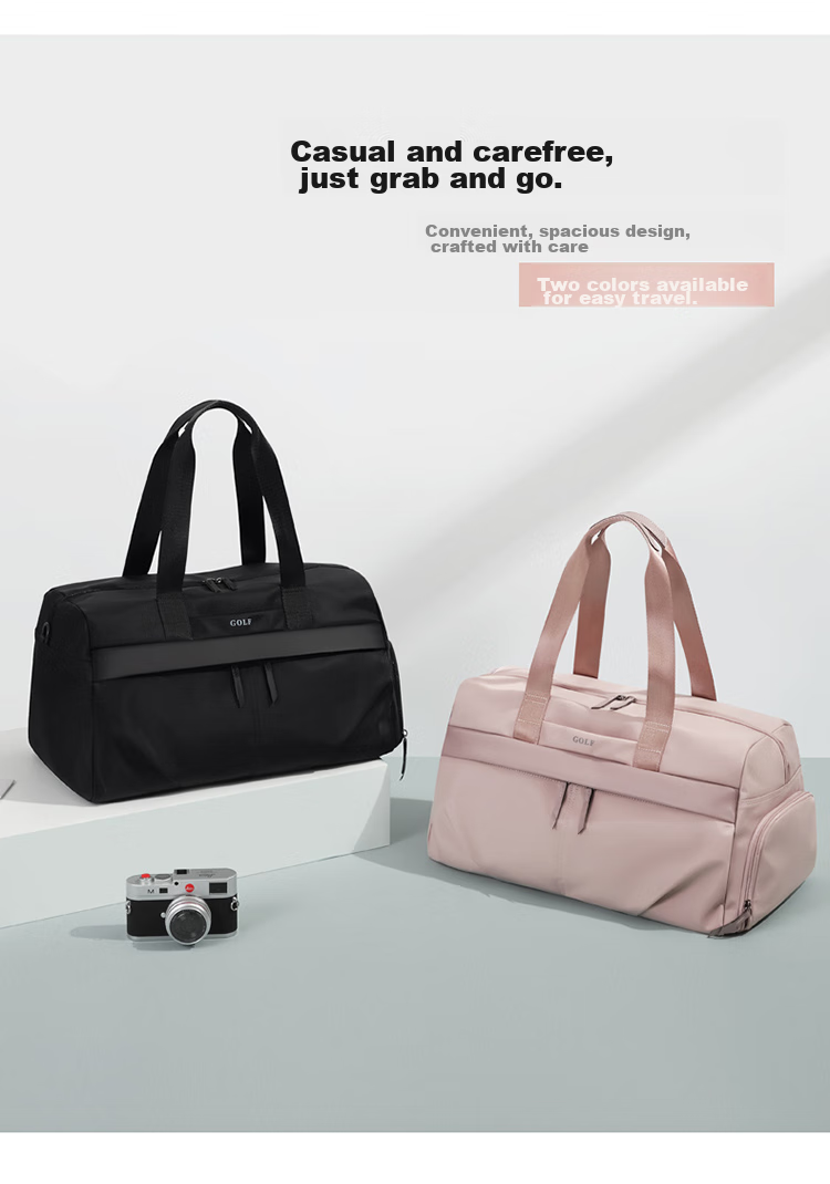 GOLF Travel Bag, Sports And Fitness Bag for Women, with Separate Shoe Compartment, Dry And Wet Separation, Handheld Luggage Bag for Business Trips And Travel, Shoulder Bag 7