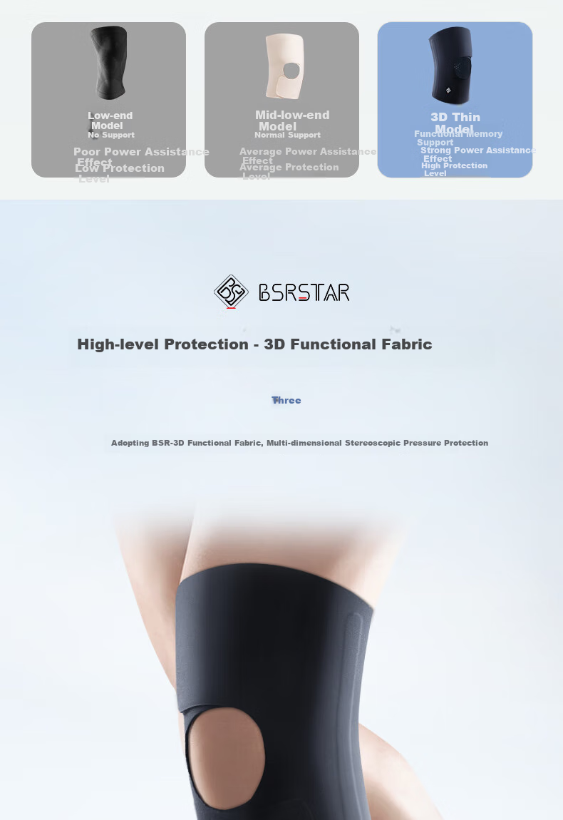 Bestray 3D Knee Brace for Meniscus Injury, Professional Sports Knee Support for Men And Women, Joint Protection for Basketball Players 8