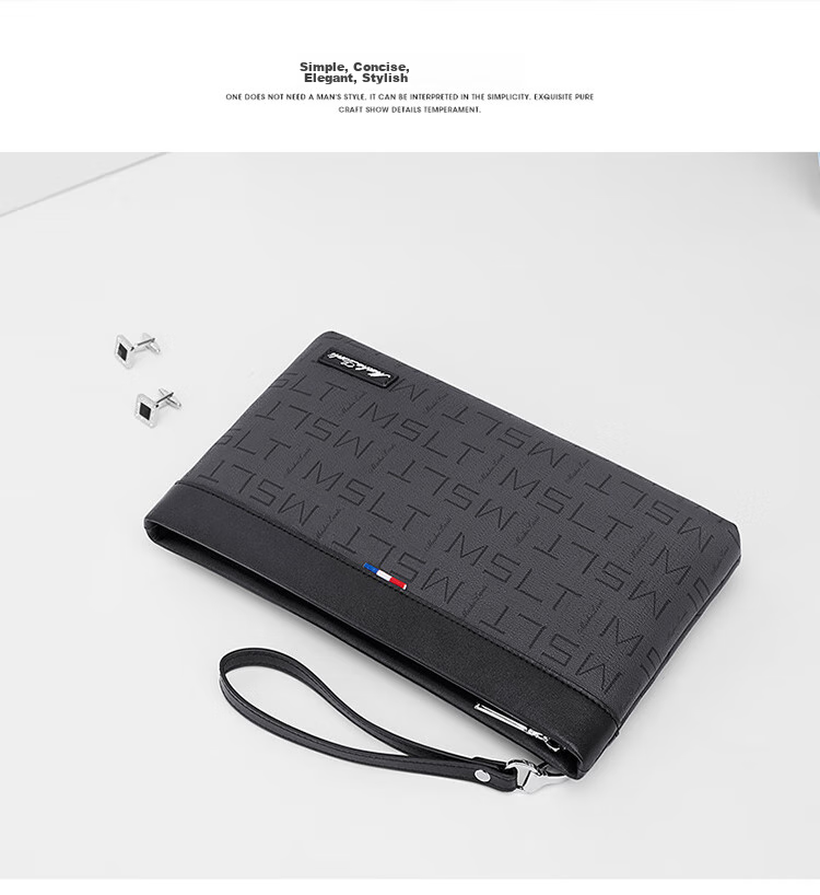 MashaLanti Men's Handbag, Casual Business Clutch, Large Capacity Zipper Pouch, Envelope Bag for Men, Practical Birthday Gift 10