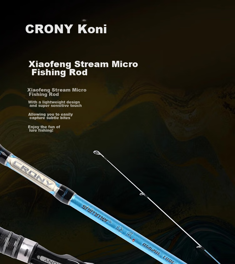 CRONY Kexiaofeng Second Generation Micro Lure Rod UL Ultra-Soft Action Casting Fishing Rod Straight Handle 1.38 Meters S462XUL 2