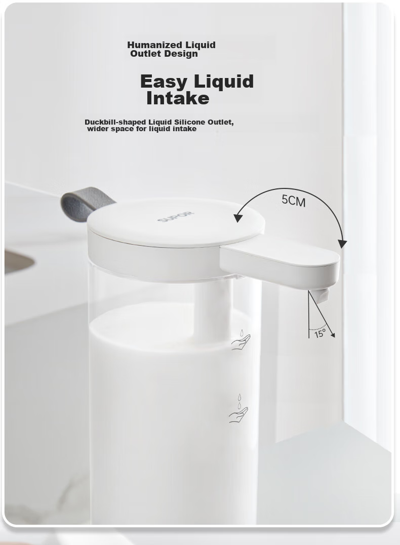 SUPOR Intelligent Automatic Dishwashing Liquid Dispenser, Multi-Functional Touchless Wall-Mounted Soap Dispenser for Mobile Phones And Other Surfaces 12