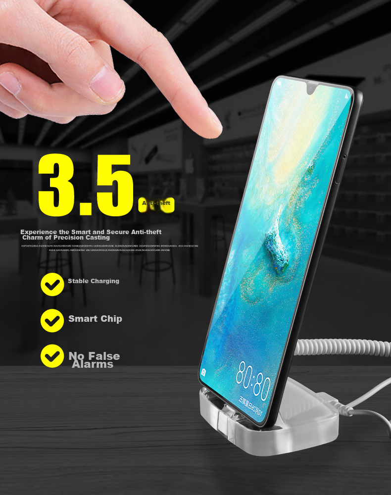 LFang CJ3.5 Mobile Phone Anti-Theft Device Display Stand, Charging Anti-Theft Alarm Cabinet, Anti-Theft Chain, Suitable for Type-C Interface 2