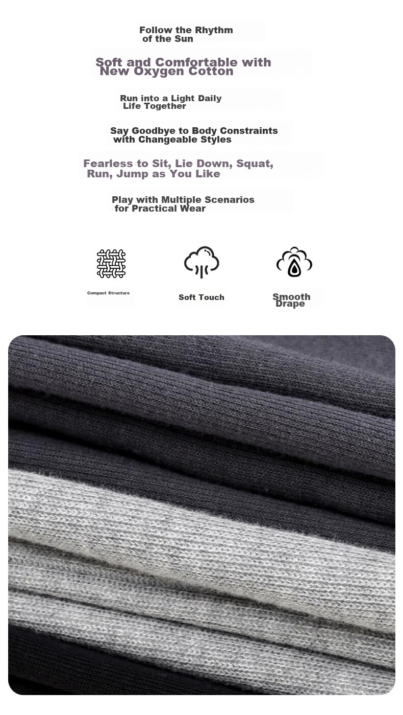 LangSha High-Waisted Cotton Sweatpants for Women, Spring And Autumn Slim-Fit Joggers with Elastic Cuffs, Comfortable Breathable Straight-Leg Running Pants 2