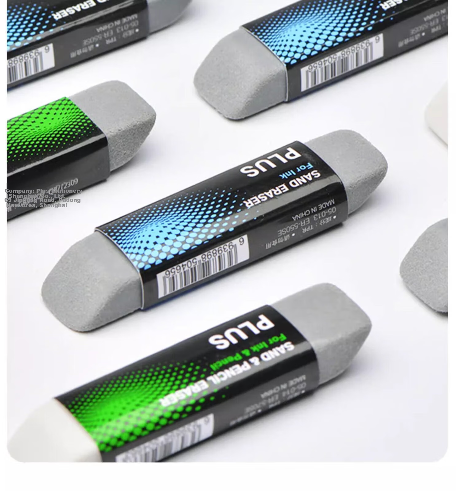 PLUS Erasable Pen with Eraser, Clean Matte Eraser, Student Exam Supplies, Exam Eraser with Less Debris, Matte Style 9