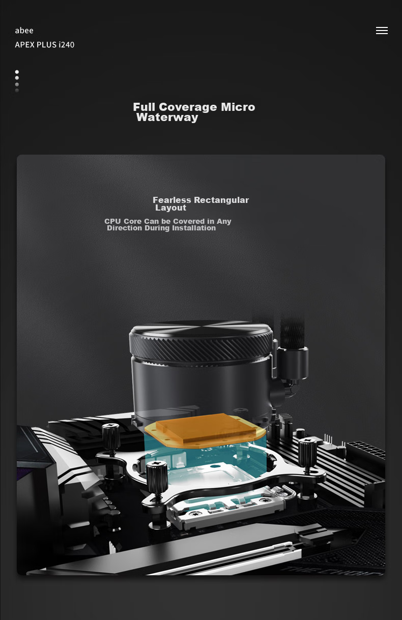 Abee FUNCTION U360 All-In Liquid CPU Cooler, Intel Ultra200 LGA1851/LGA1700 Specific, 285K 14900K Overclocking 2