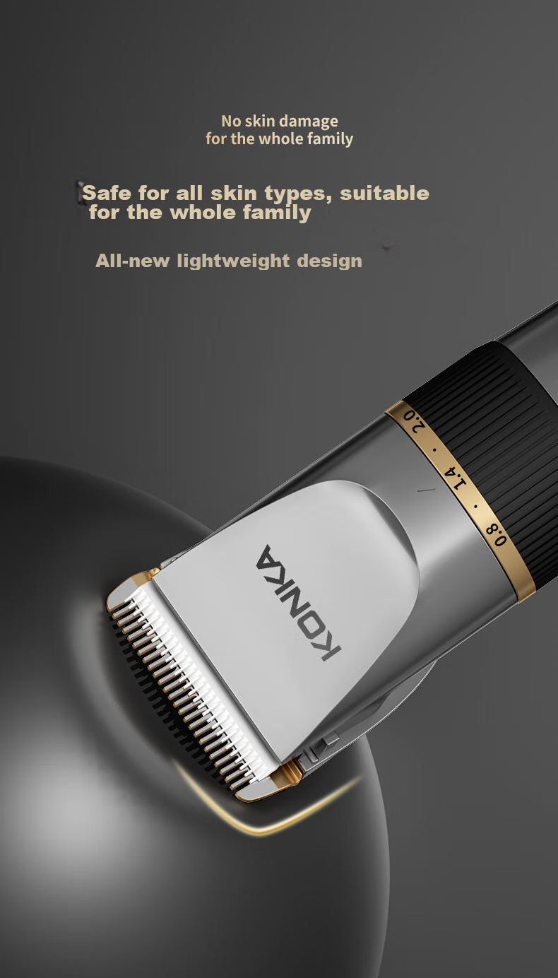 KONKA Automatic Hair Removal Baby Hair Clipper, Children's Hair Trimmer, Newborn Hair Cutting Electric Shaver, Hair Trimmer, Head Shaving Knife, Haircutting Tool, Fully Washable 9