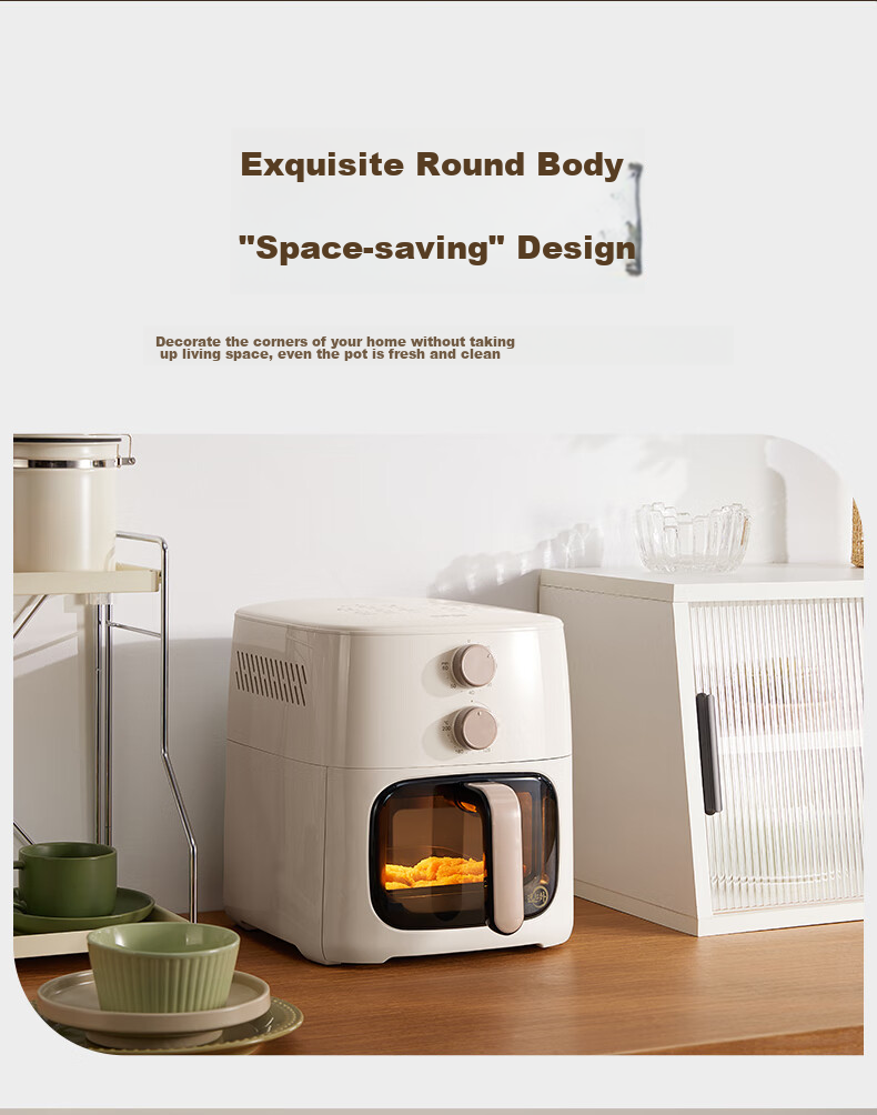 SUPOR Air Fryer, No Flipping Required, Fully Automatic Home Use, 6L Multi-Functional Air Fryer, Dual Knob Visible Air Fryer, Subsidized KJ60Y807 12