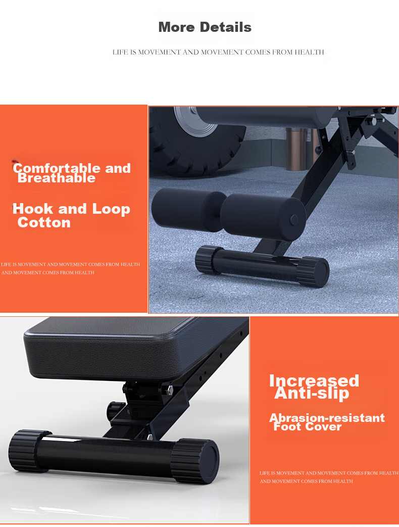 GK Multifunctional Folding Dumbbell Bench, Fitness Chair, Fly Bench, Sit-Up Board, Home Gym Equipment, Bench Press Fitness Bench 10
