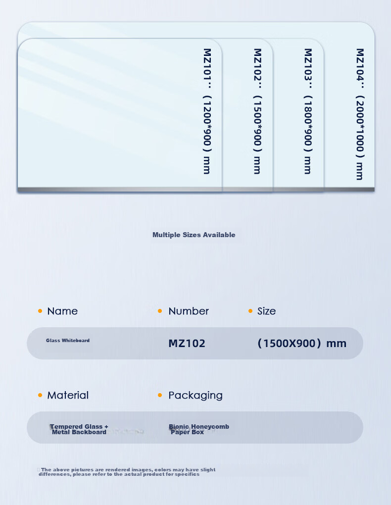 Deli Magnetic Whiteboard 150*90cm, Full-Screen Magnetic Tempered Glass Hanging Whiteboard for Office Meetings And Writing, Includes Whiteboard Eraser, Whiteboard Markers, And Magnetic Pins MZ102 18