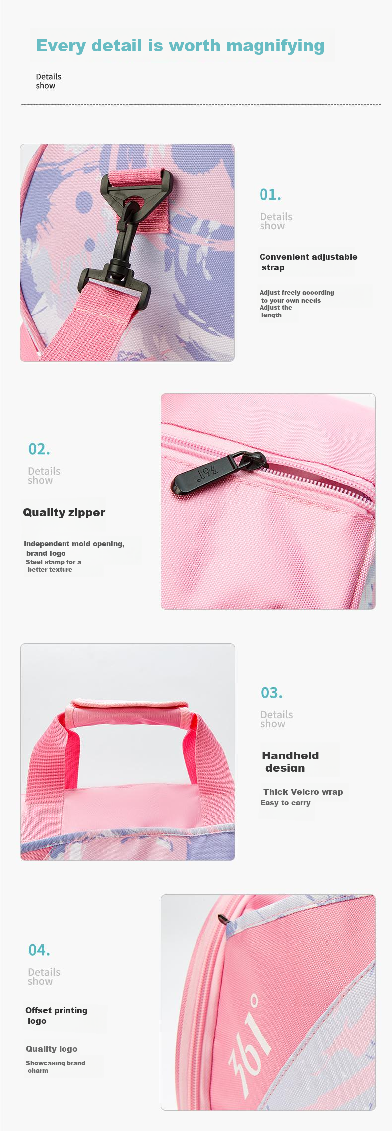 361° Fitness Waterproof Swim Bag with Dry And Wet Separation, Beach Storage Bag for Men And Women, Large Capacity Travel Swimming Gear 8