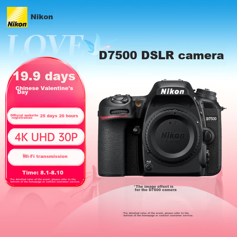 Nikon D7500 [Subsidies] DSLR Camera Entry-Level Approximately 20.88 Million Effective Pixels 51-Point Auto Focus System