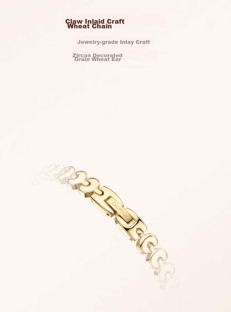 Davena [Celebrity Style] Tiweina Small Gold Spike Watch, Women's Luxury Niche Wristwatch, Birthday Gift for Girlfriend 12