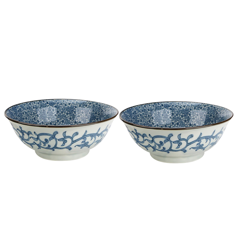Mino Yaki Japanese Imported Ceramic Soup Bowl, Large Noodle Bowl, Dishwasher Safe, Salad Bowl, Japanese Noodle Bowl