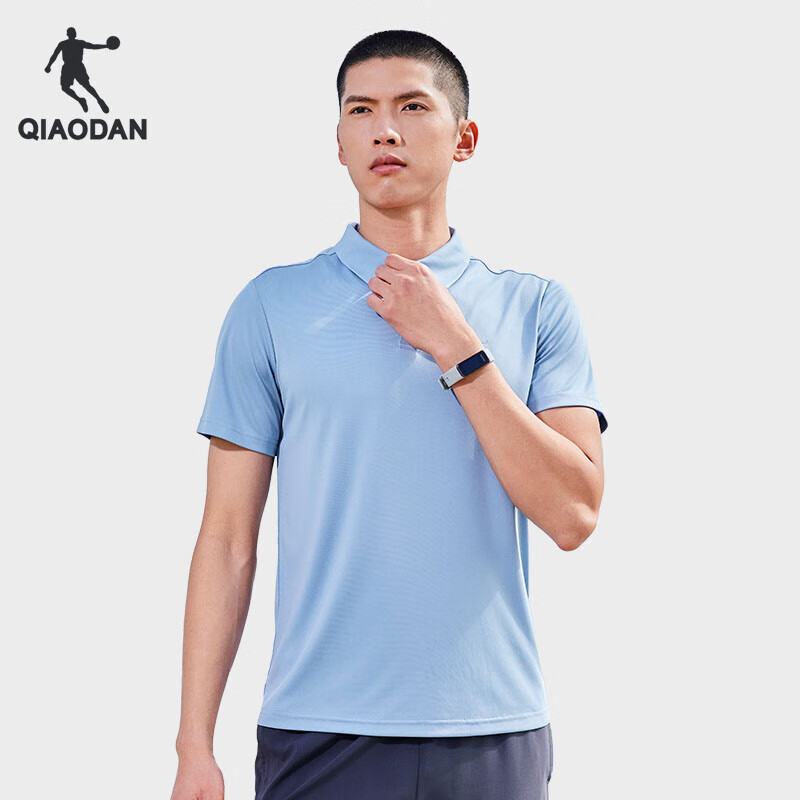QIAODAN POLO Shirt, Men's T-Shirt, Comfortable Business Casual, Summer Quick-Dry Short Sleeve, Men's Sports Top