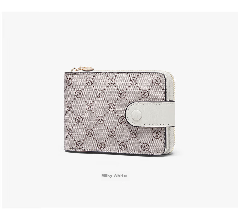 GOLF Card Holder, Women's Fashionable Printed Purse, Contrasting Color Trendy Multi-Card Slots Leather Wallet, Clutch Bag, Birthday Gift for Wome 45